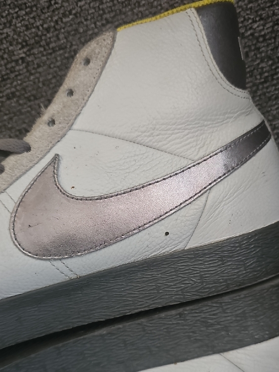 NIKE Casual White and Yellow High-Top Sneakers main image 8